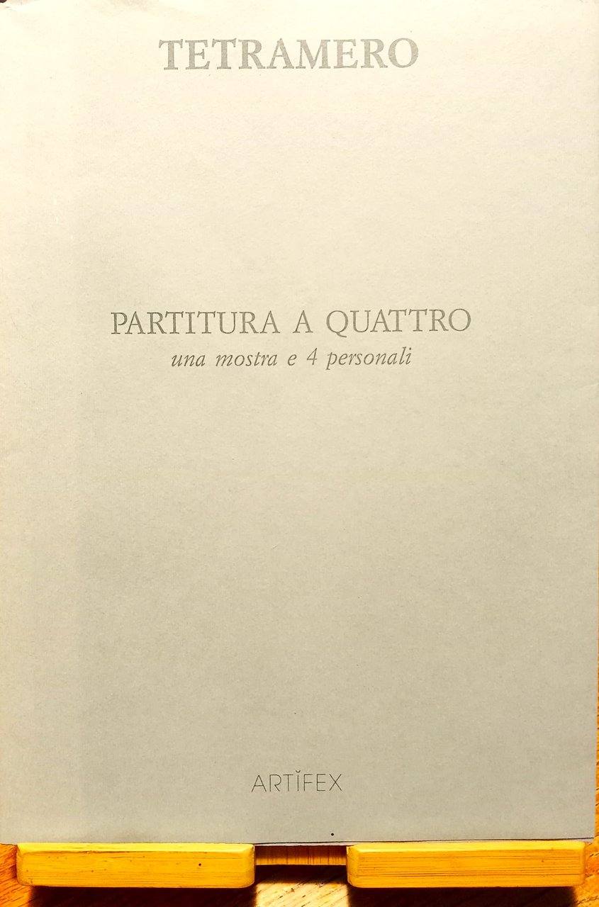 Tetramero. Partitura a quattro: una mostra e 4 personali | Immagine principale