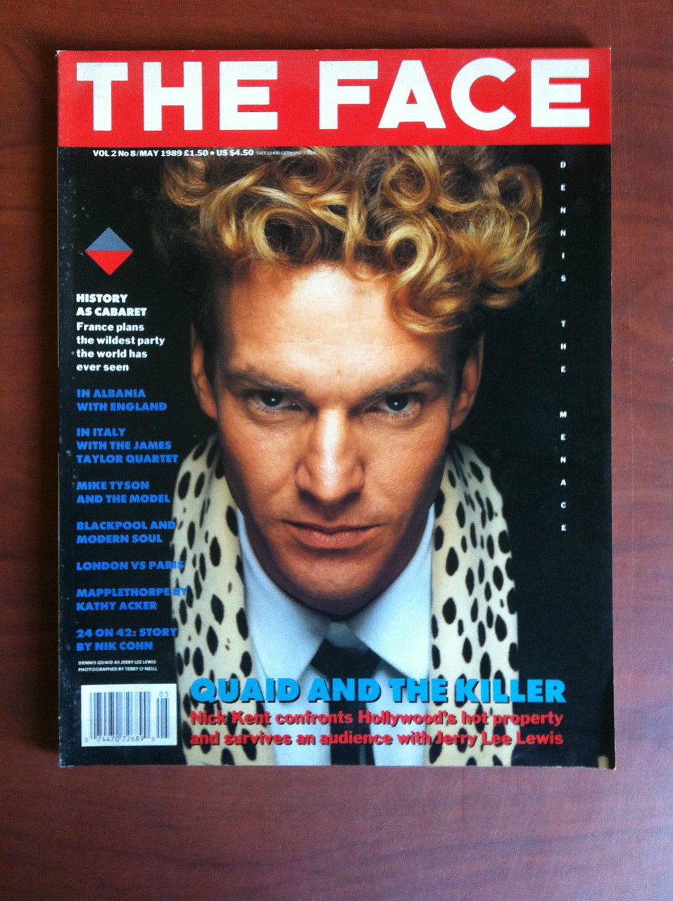 The Face n^ 8 Maggio 1989 Cover: Dennis Quaid - …