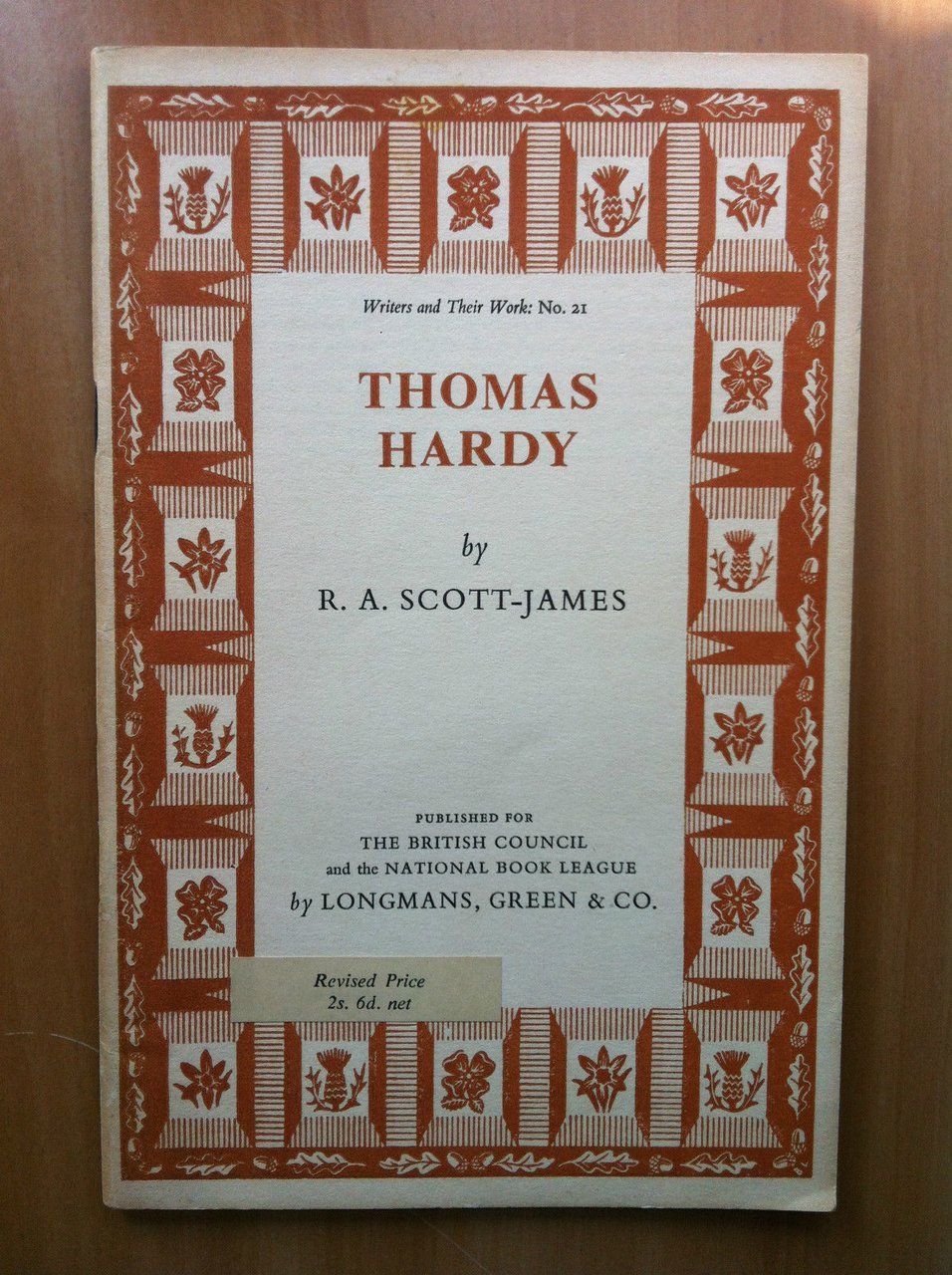 Thomas Hardy by R.A. Scott-James British Council 1957 - E16585