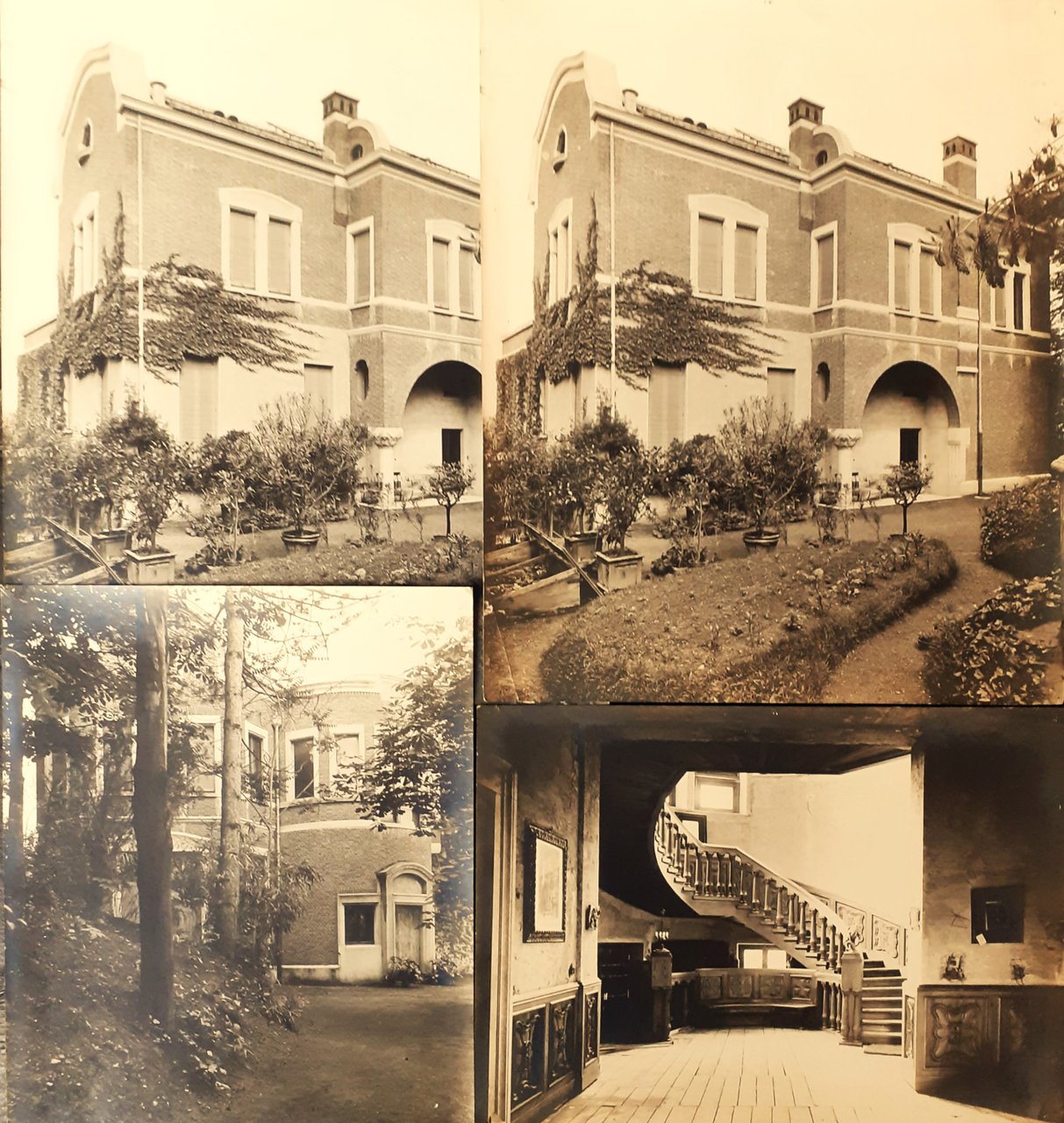 Torino fotografie d'epoca Villa Bay Corso Giovanni Lanza 1910 ca.