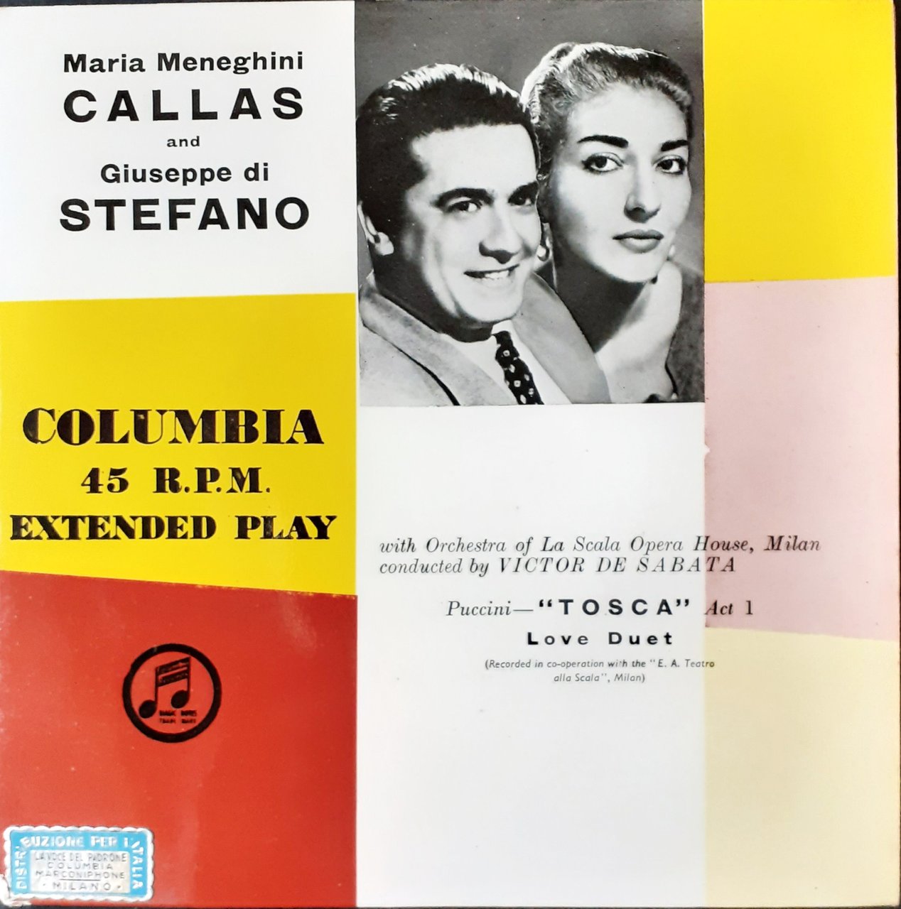 Tosca Puccini interpreti Maria Meneghini Callas e Giuseppe di Stefano