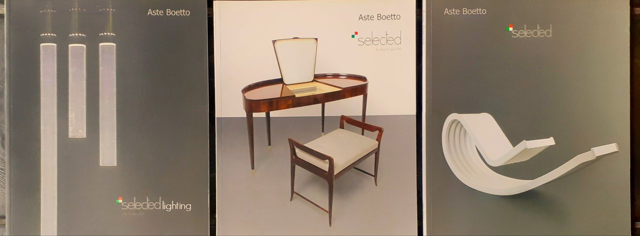 Tre Cataloghi Aste Boetto Selected e selected lighting 2016/18