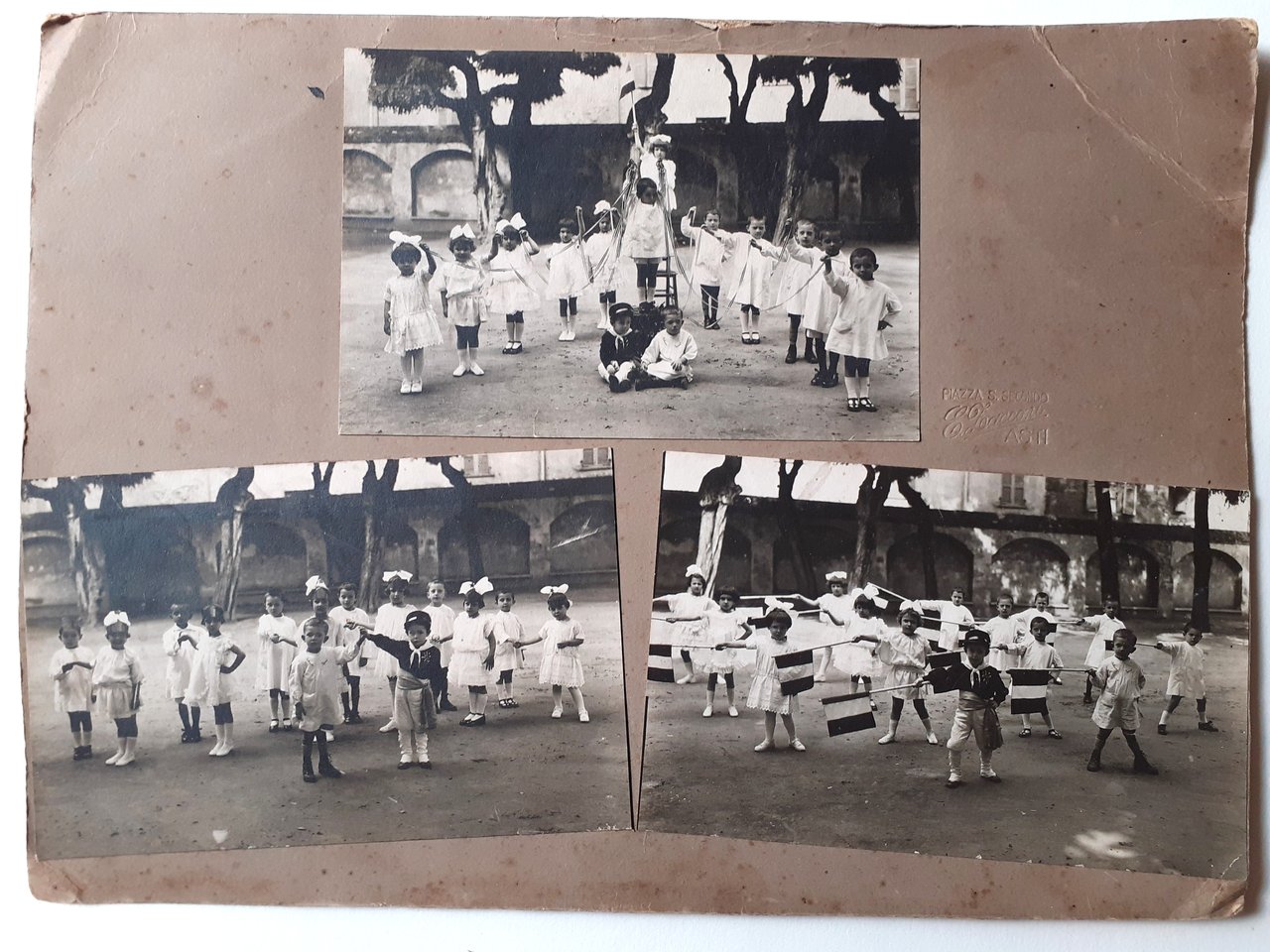 Tre fotografie patriottiche probabile fine Grande Guerra - Fotografa Enrica …