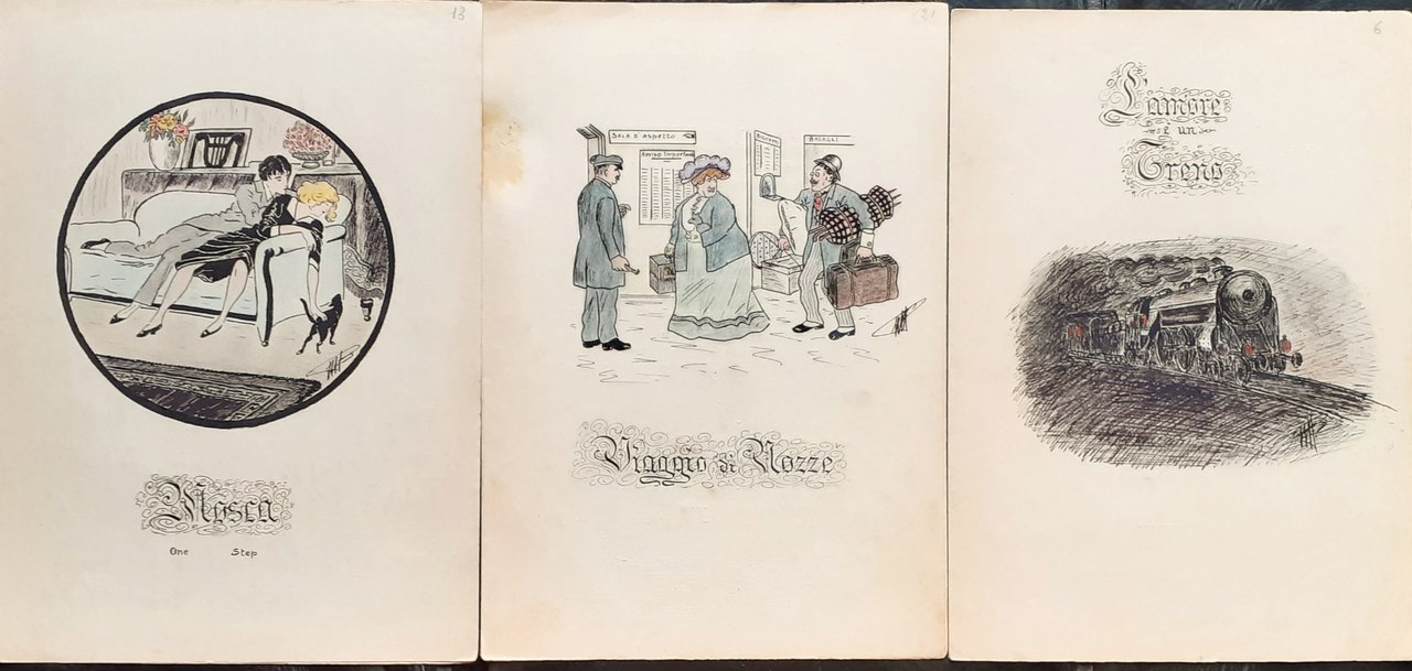 Tre Spartiti disegnati e compilati a mano - anni '30