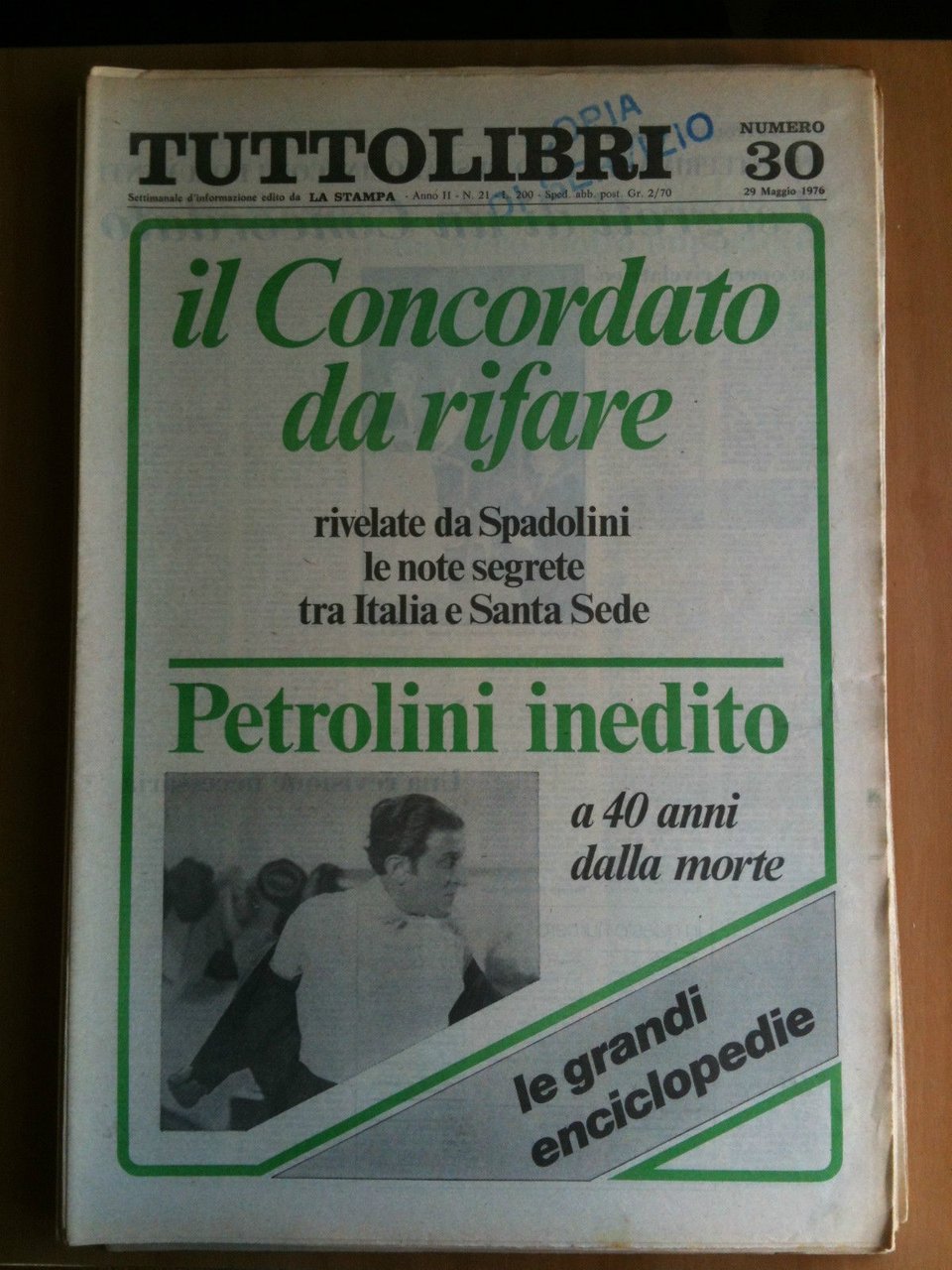 TUTTOLIBRI Anno II n^ 30 - 29 Maggio 1976
