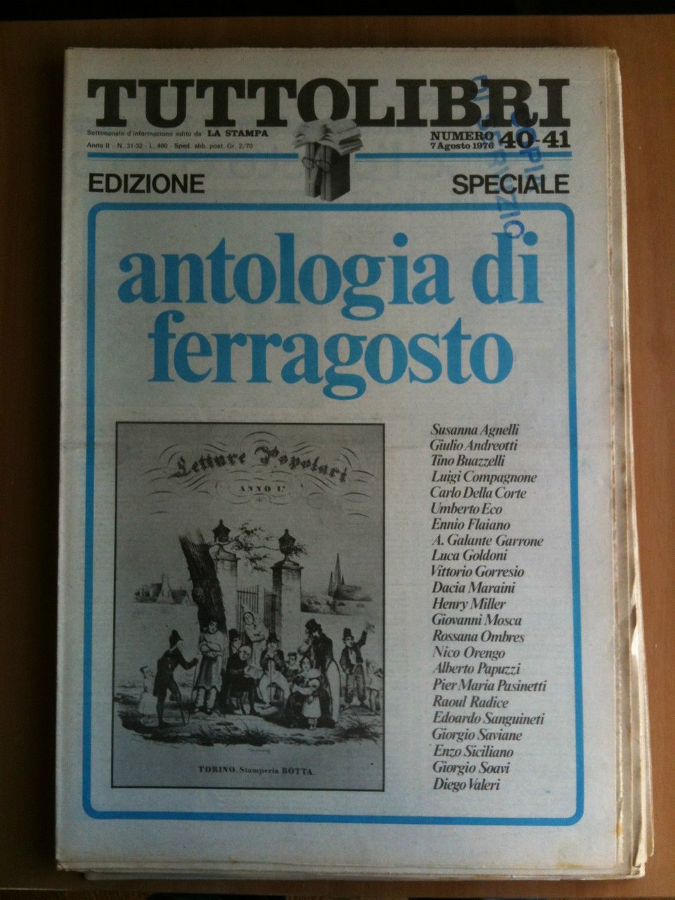 TUTTOLIBRI Anno II n^ 40/41 - 7 Agosto 1976