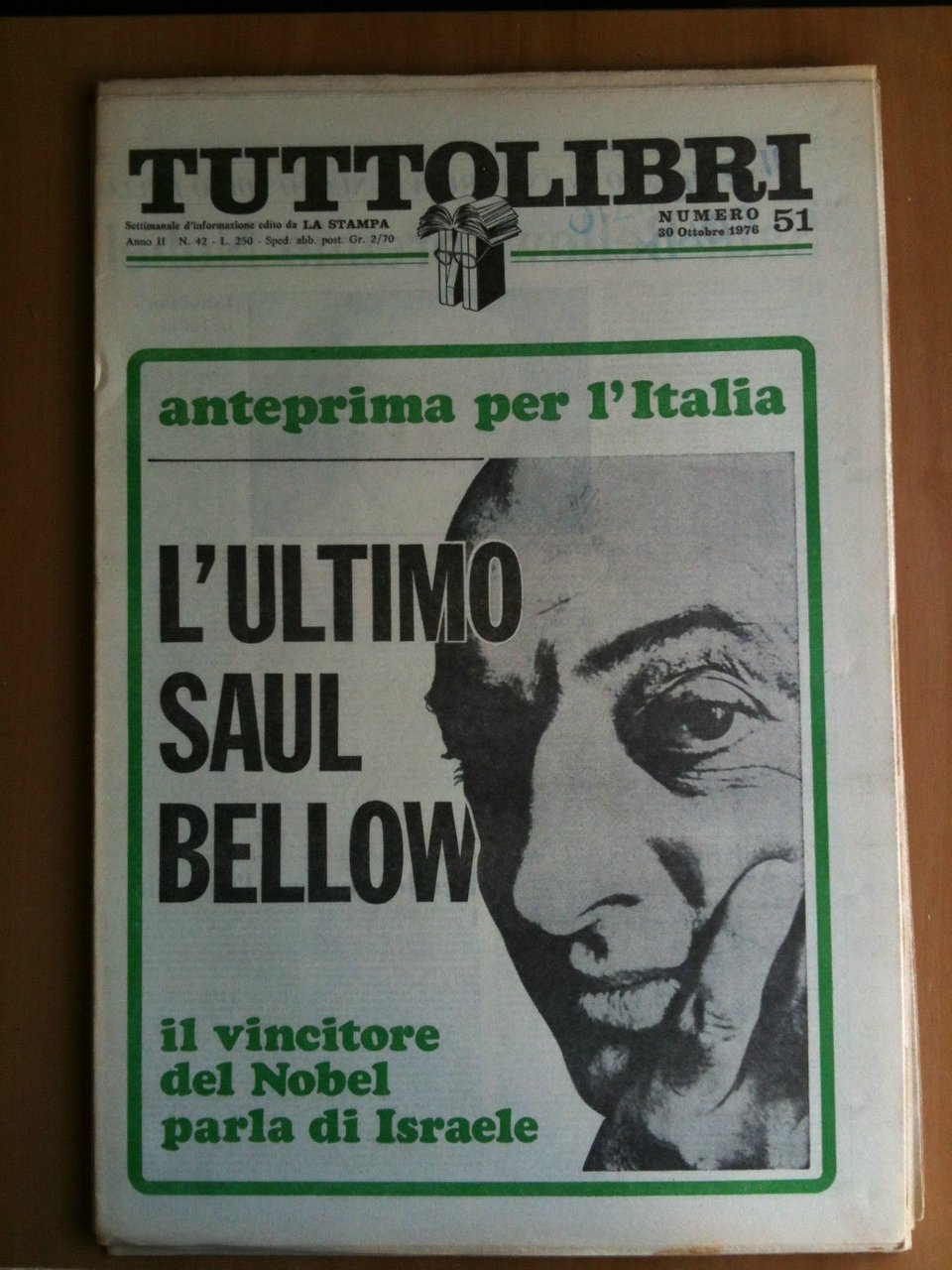 TUTTOLIBRI Anno II n^ 51 - 30 Ottobre 1976 | Immagine principale