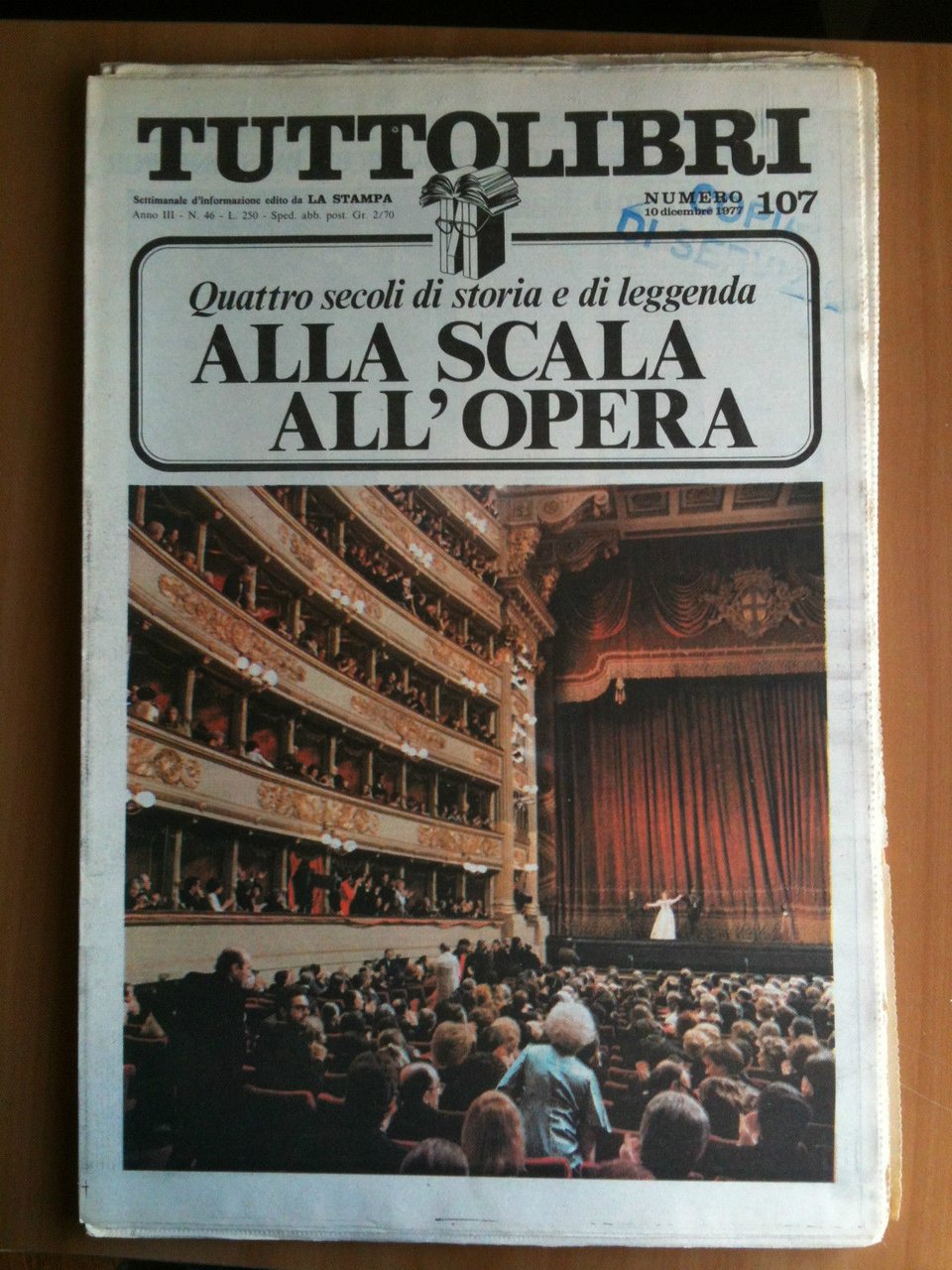 TUTTOLIBRI Anno III n^ 107 - 10 Dicembre 1977