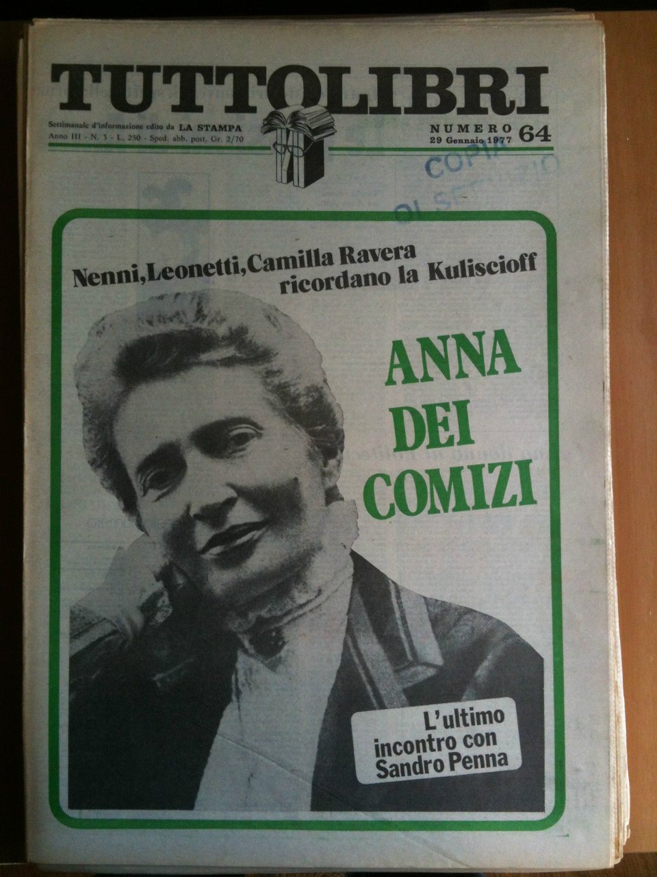 TUTTOLIBRI Anno III n^ 64 - 29 Gennaio 1977