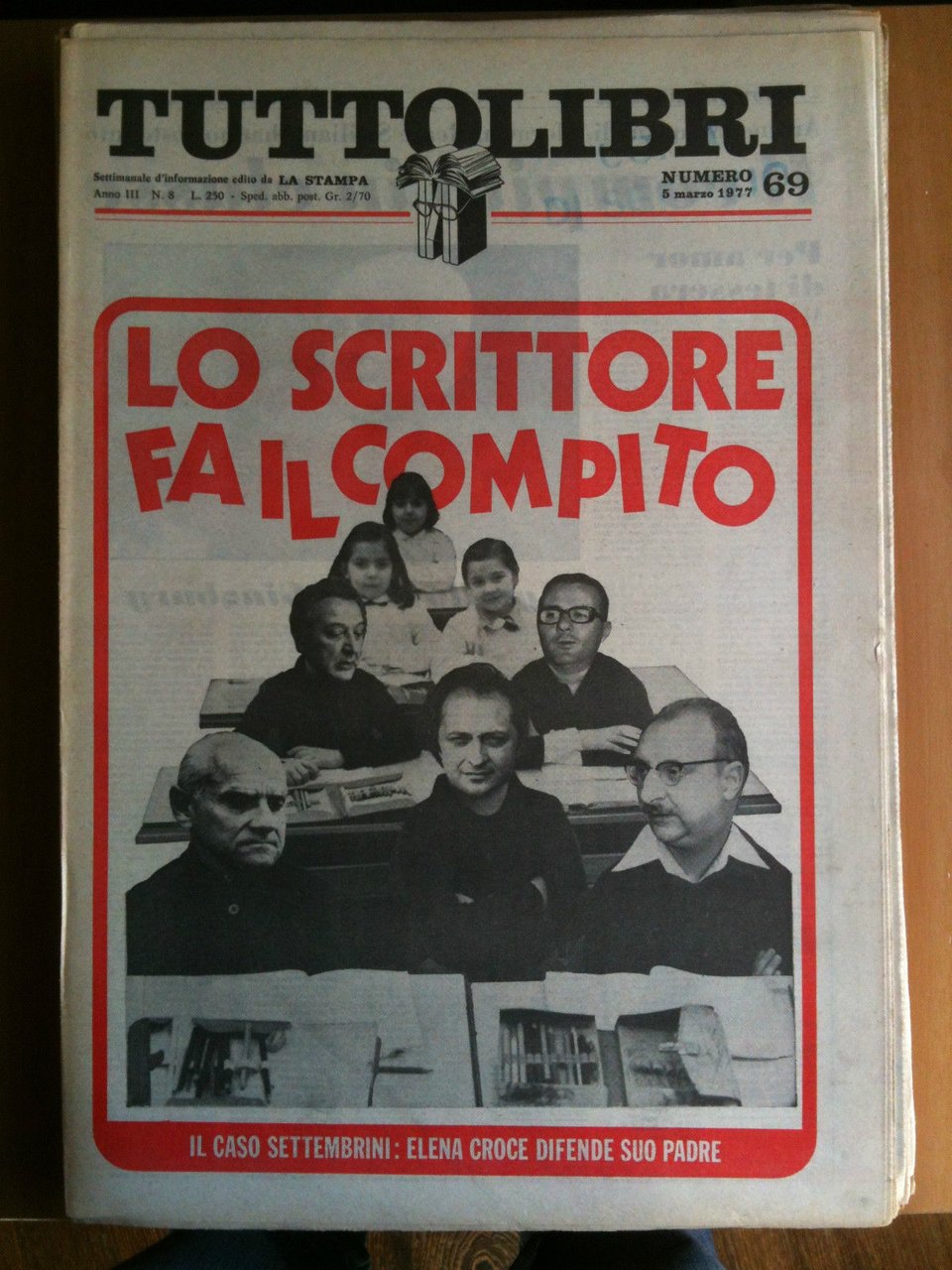 TUTTOLIBRI Anno III n^ 69 - 5 Marzo 1977 | Immagine principale