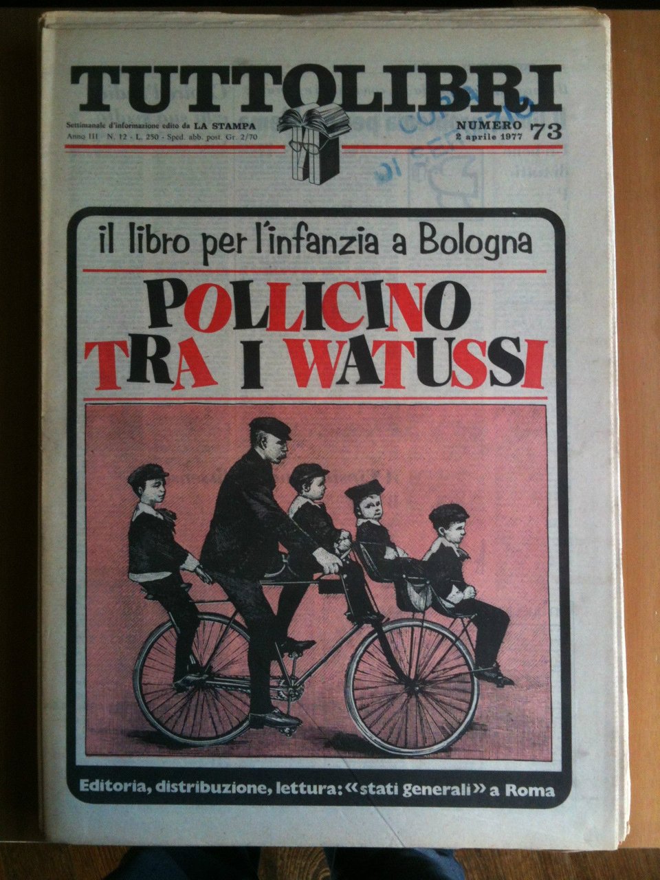 TUTTOLIBRI Anno III n^ 73 - 2 Aprile 1977