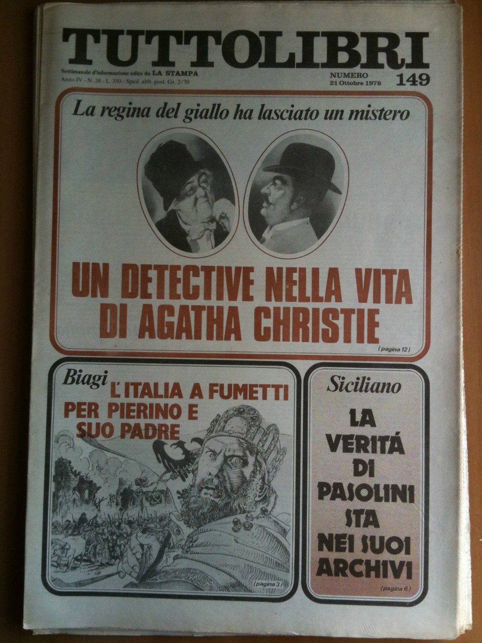TUTTOLIBRI Anno IV n^ 149 - 21 Ottobre 1978