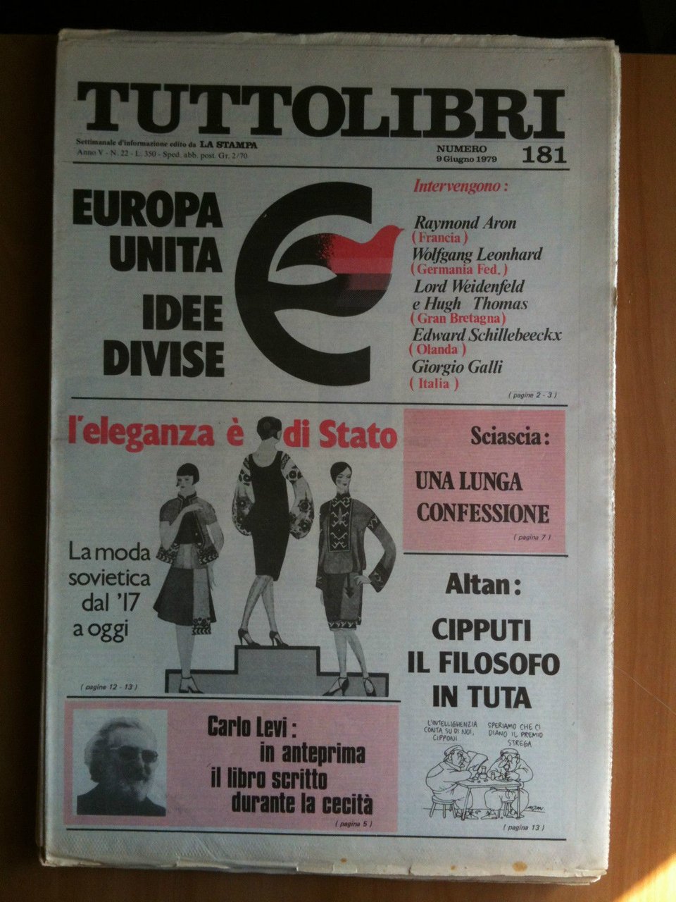 TUTTOLIBRI Anno V n^ 181 - 9 Giugno 1979 | Immagine principale