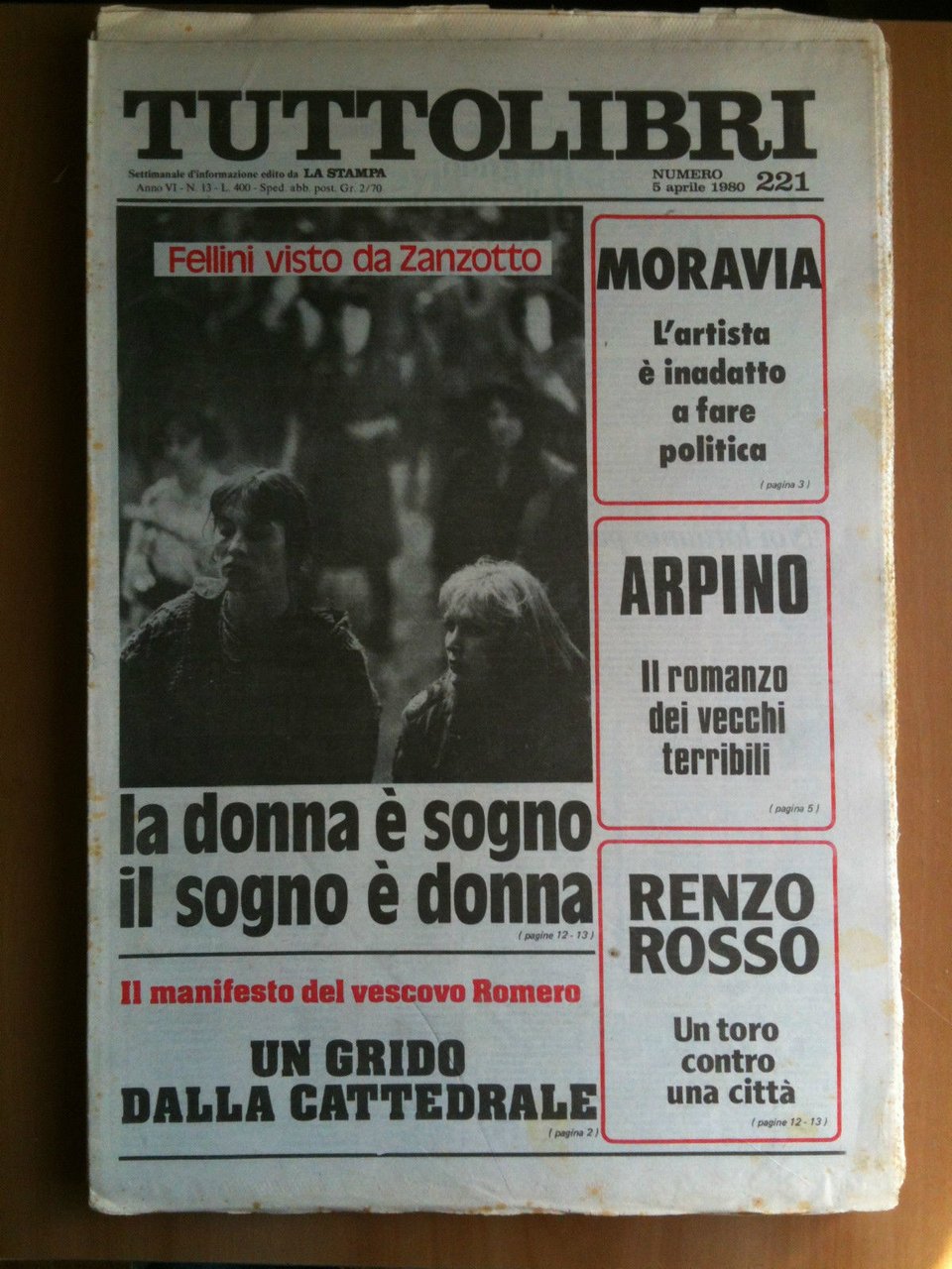 TUTTOLIBRI Anno VI n^ 221 - 5 Aprile 1980