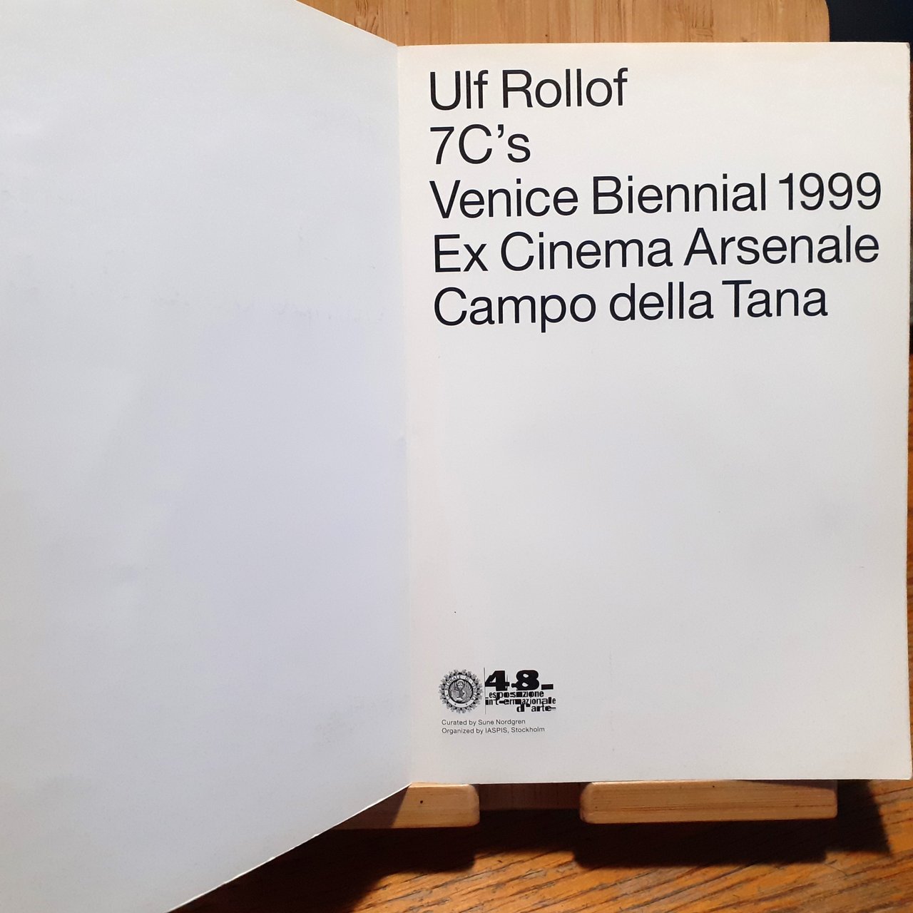 Ulf Rollof 7C's Venice Biennal 1999 ex cinema arsenale Campo …