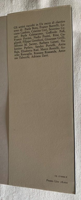 Un tocco di classico