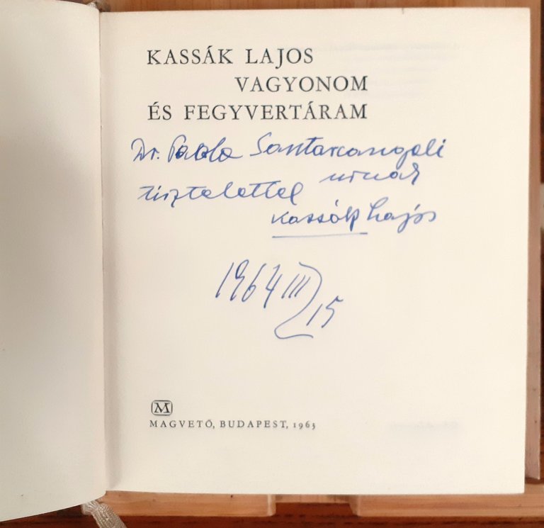 Vagyonom és fegyvertáram Budapest 1963