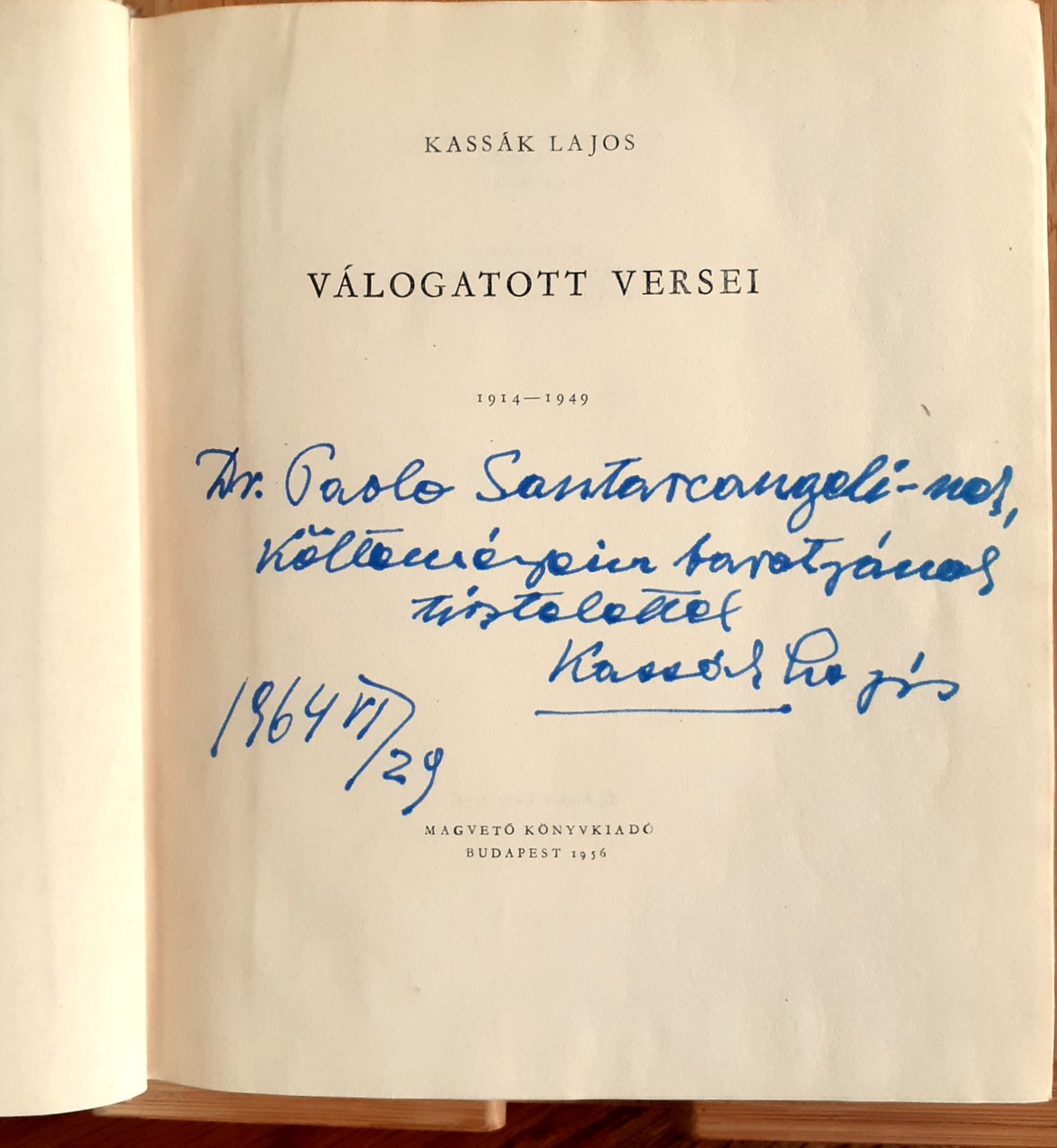 Válogatott versei. 1914-1949 | Immagine principale