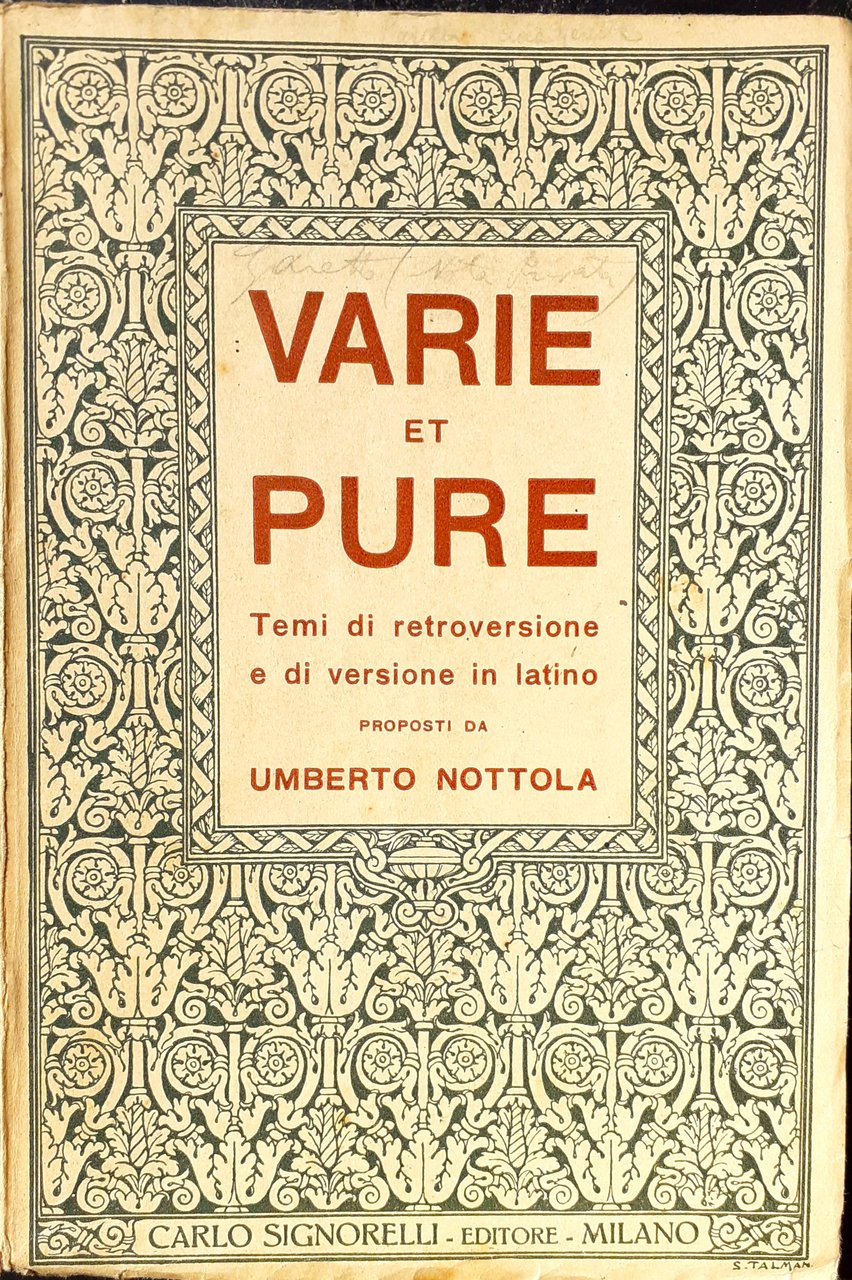 Varie et Pure Temi di retroversione e di versione in …