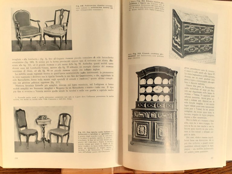 Vecchi mobili italiani. Tipi in uso dal secolo XV al …