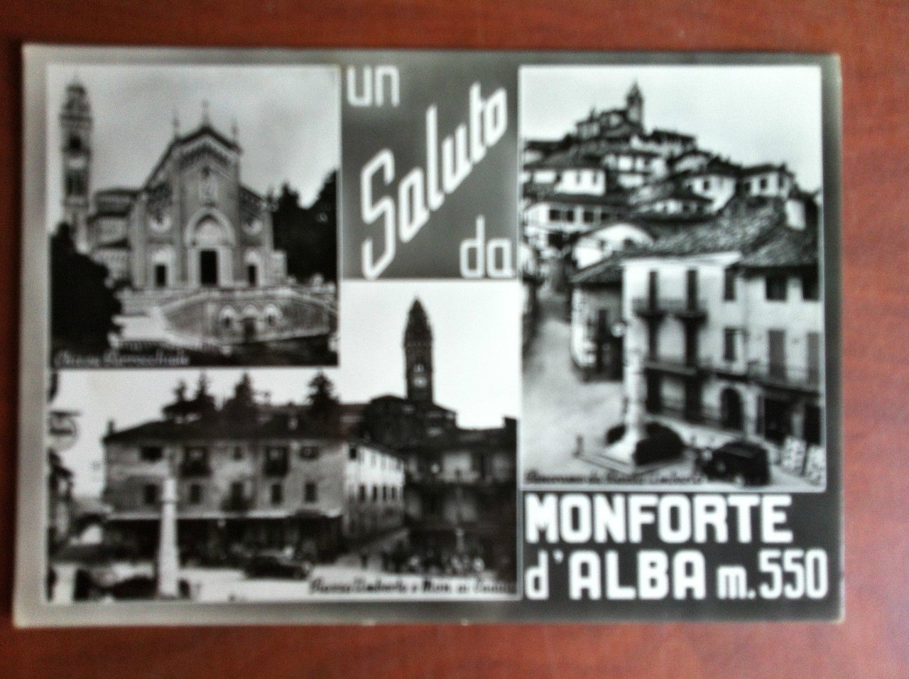 Vera Fotografia Cartolina metà '900 Monforte d'Alba non viaggiata - …