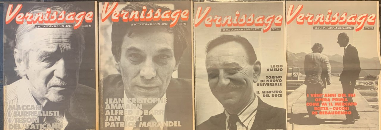 Vernissage supplemento de il giornale dell'Arte 1989 e 1994