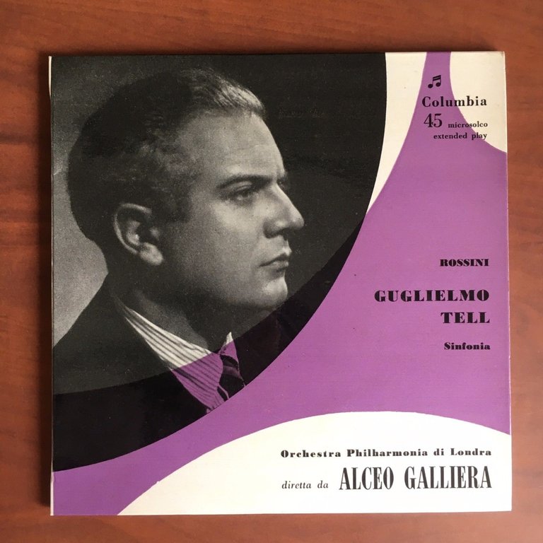 Vinile 45 giri Alceo Galliera copertina Luigi Veronesi - E22511