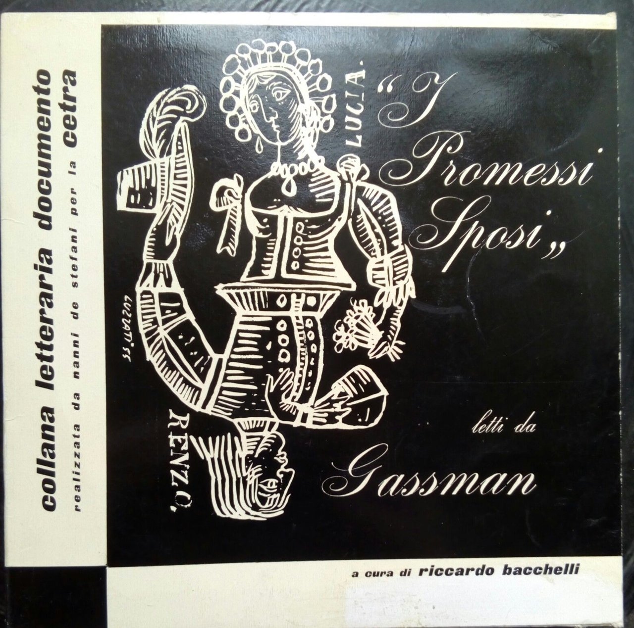 Vinile Vittorio Gassman"I promessi sposi" Cetra CL 0414