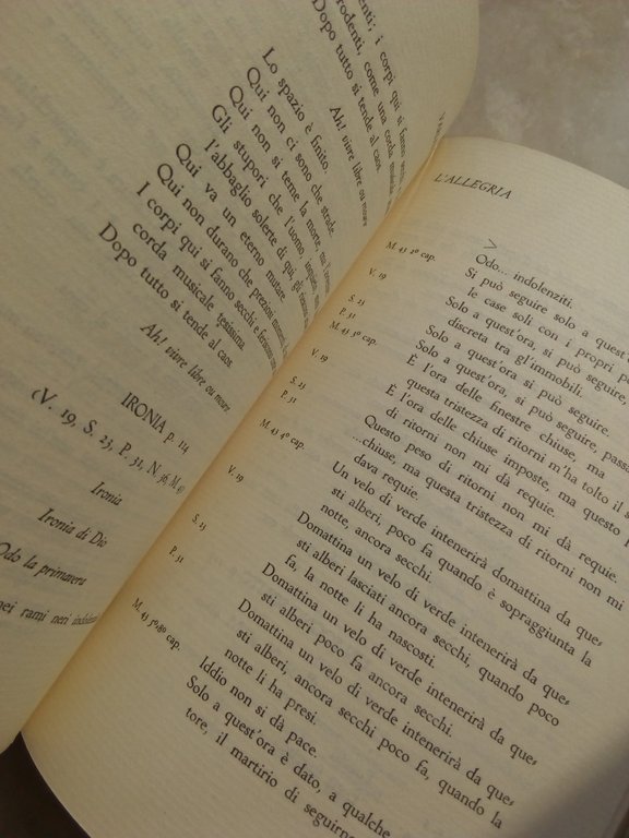 Vita di un uomo III Poesie disperse Mondadori prima 1945