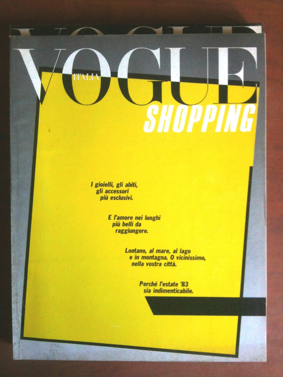Vogue Italia shopping n^ 400 giugno 1983 - E8229