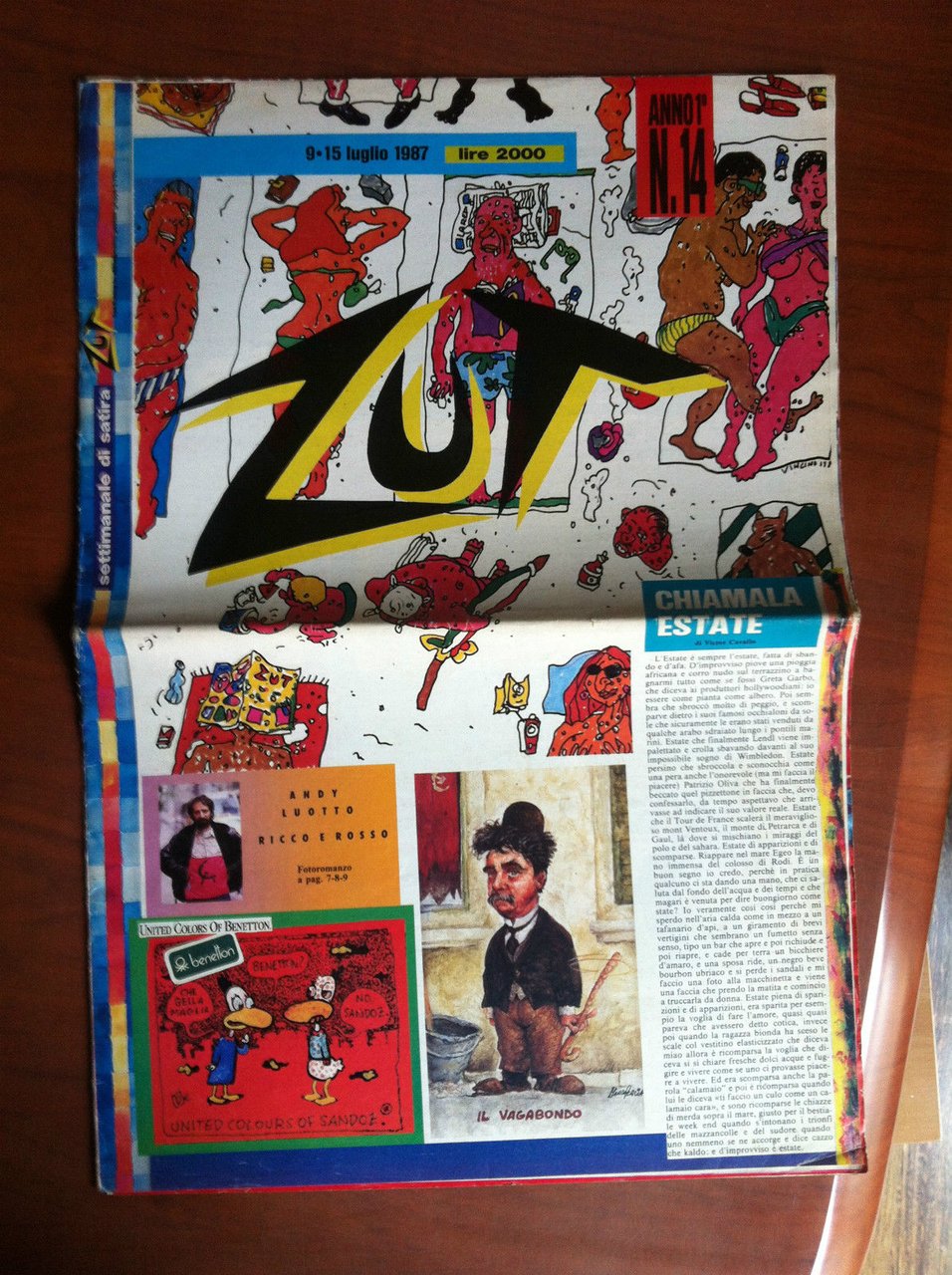 Zut Il ritorno del male Anno 1^ n^ 14 luglio …