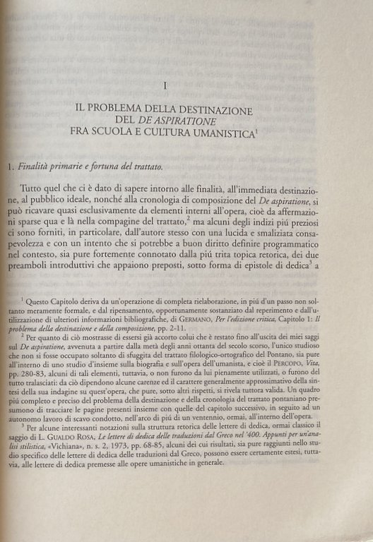 IL DE ASPIRATIONE DI GIOVANNI PONTANO E LA CULTURA DEL …