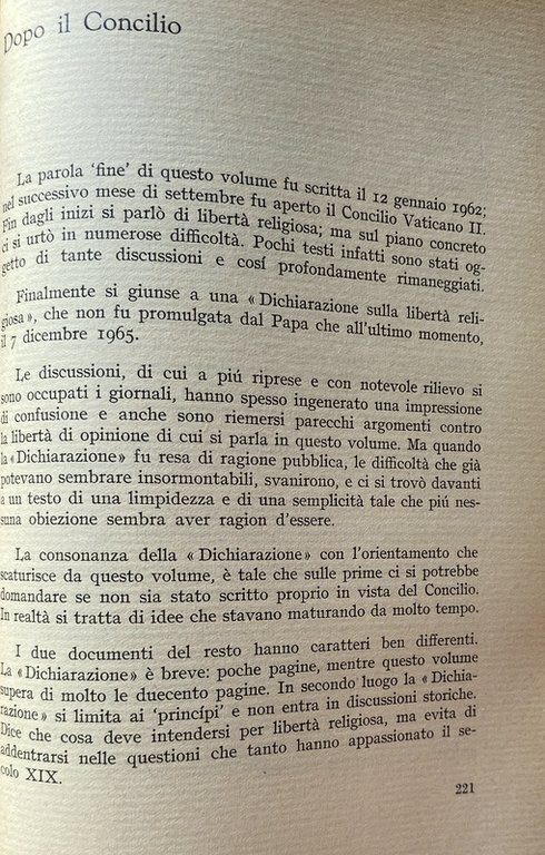 I CATTOLICI E LA LIBERTÀ DI OPINIONE