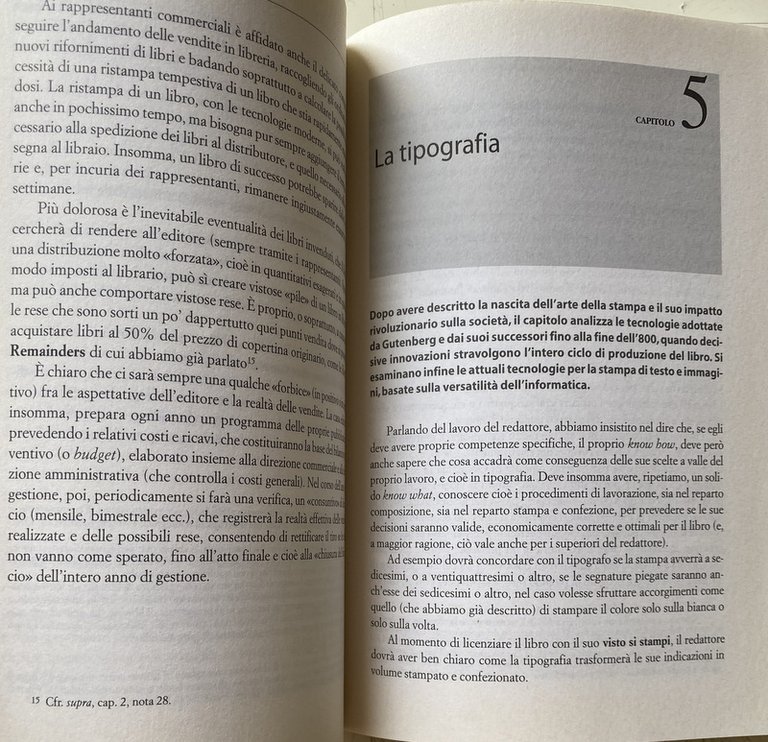 L'EDITORIA. UN'INDUSTRIA DELL'ARTIGIANATO