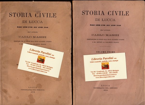 Storia civile di Lucca dall'anno 1796 all'anno 1848