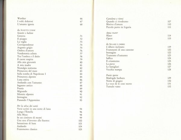 Poesie. A cura di Giuseppe Marcenaro