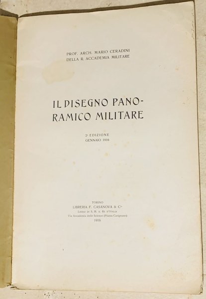 IL DISEGNO PANORAMICO MILITARE