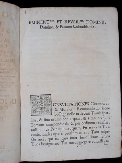 Compendium et index ad consultationes canonicas d. Iacobi Pignatelli. Omnes …