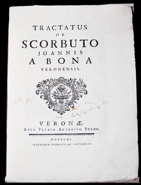 Tractatus de Scorbuto Joannis A Bona Veronensis.