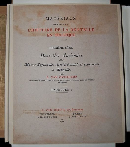 Dentelles Anciennes des Musée Royaux des Arts Decoratifs et Industriels …