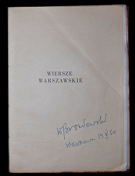 Wiersze Warszawskie,