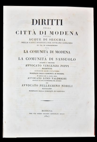 Diritti della Città di Modena sulle acque di Secchia nella …