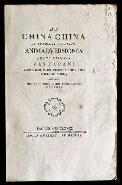 De china china in synochis putribus animadversiones Petri Joannis Vastapani …