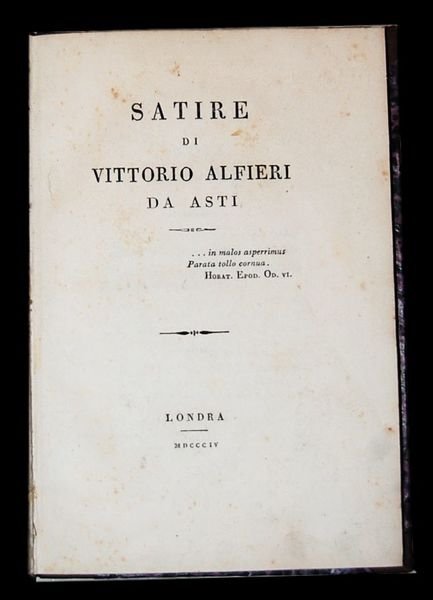 Satire di Vittorio Alfieri da Asti,