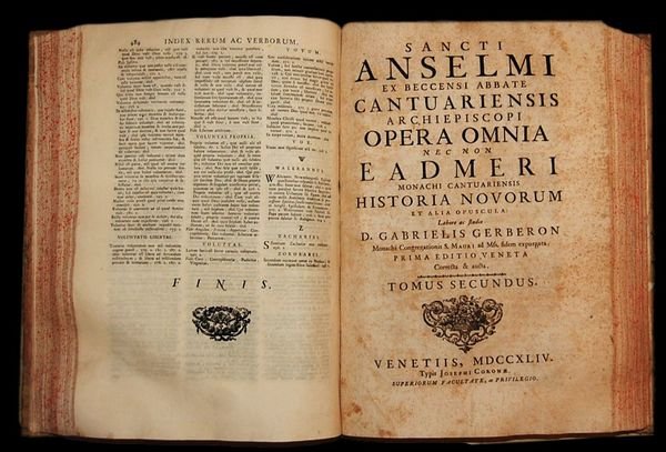 Sancti Anselmi Ex Beccensi Abbate Cantuariensis Archiepiscopi. Opera Omnia nec …