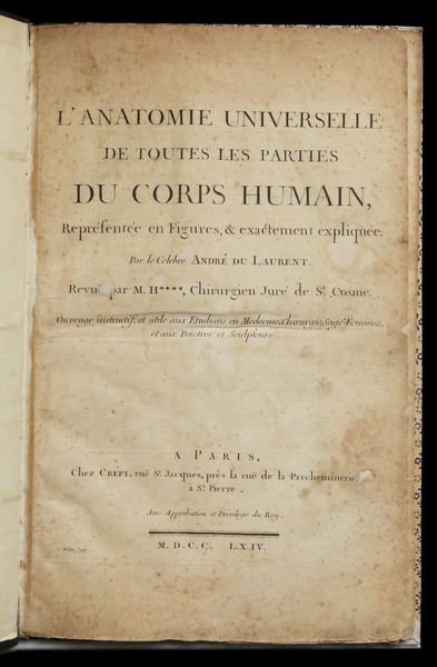 LAnatomie Universelle de toutes les parties du Corps Humain, Representee …