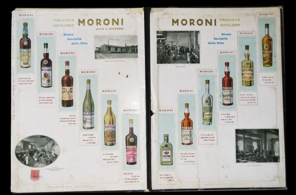 Brochure pubblicitaria della celebre distilleria di liquori Moroni di Sesto …