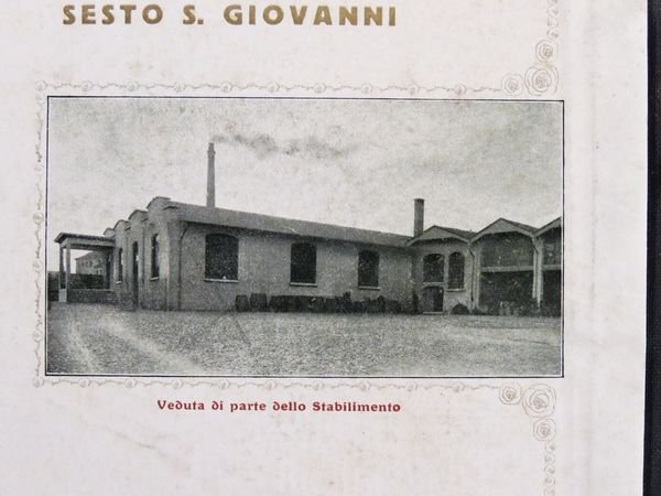 Brochure pubblicitaria della celebre distilleria di liquori Moroni di Sesto …