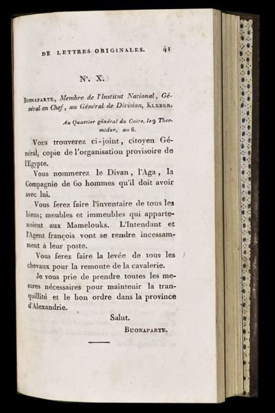 Correspondance de lArmée française en Egypte, interceptée par lescadre de …