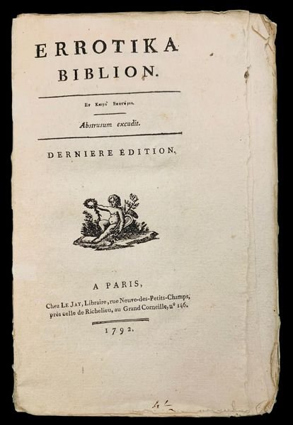 Erotika Biblion. Derniere Edition.